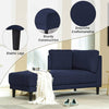 Chic Mid-Century Corner Lounge Chair - Cozy & Versatile!