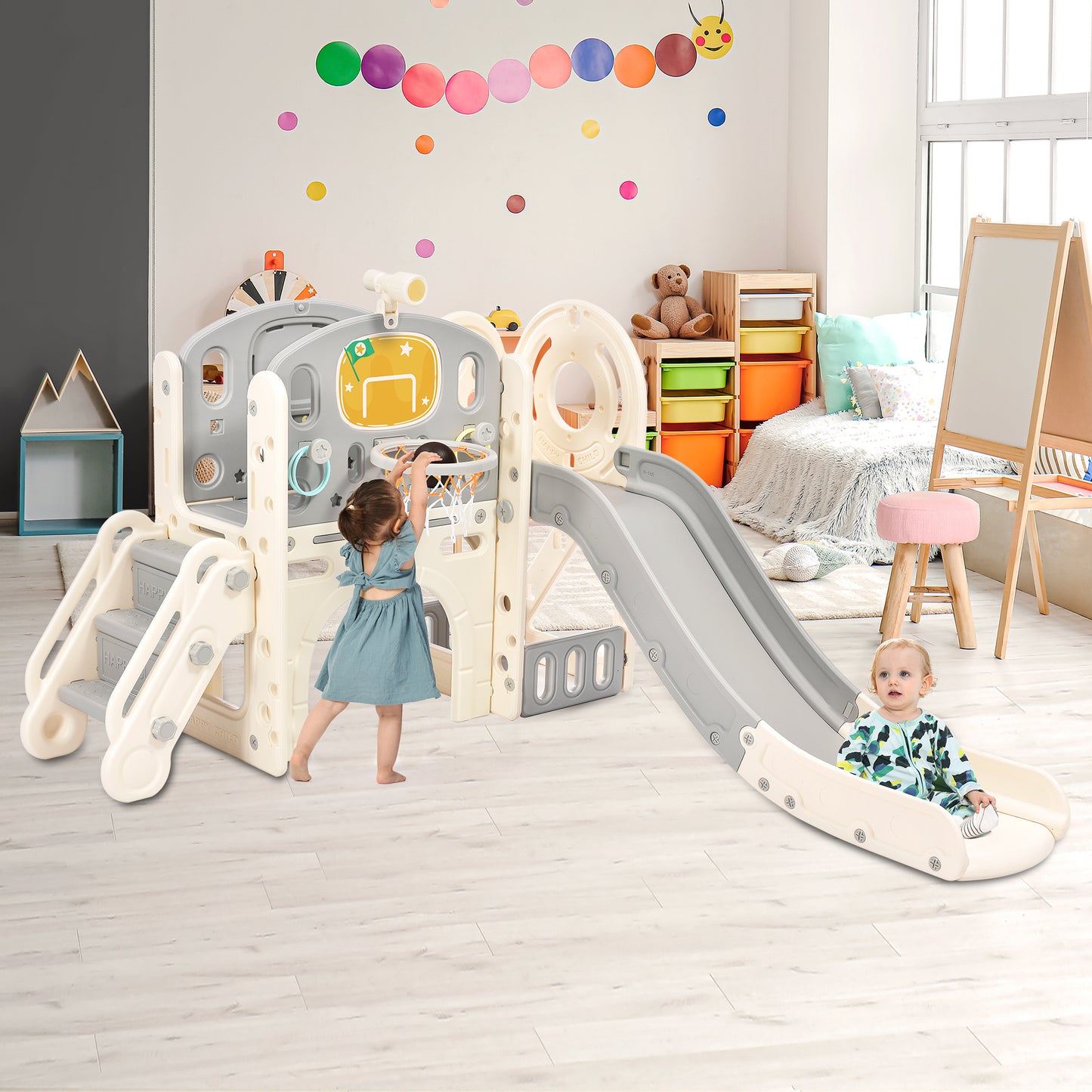 Castle Climber Playset with Slide and Fun Activities