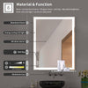 Smart Touch LED Bathroom Mirror with Adjustable Lighting