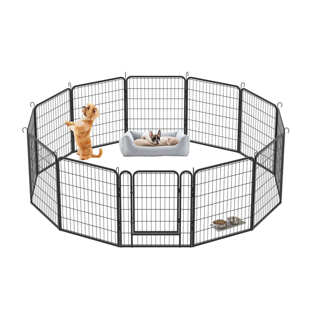 Heavy-Duty Metal Dog Playpen with Door