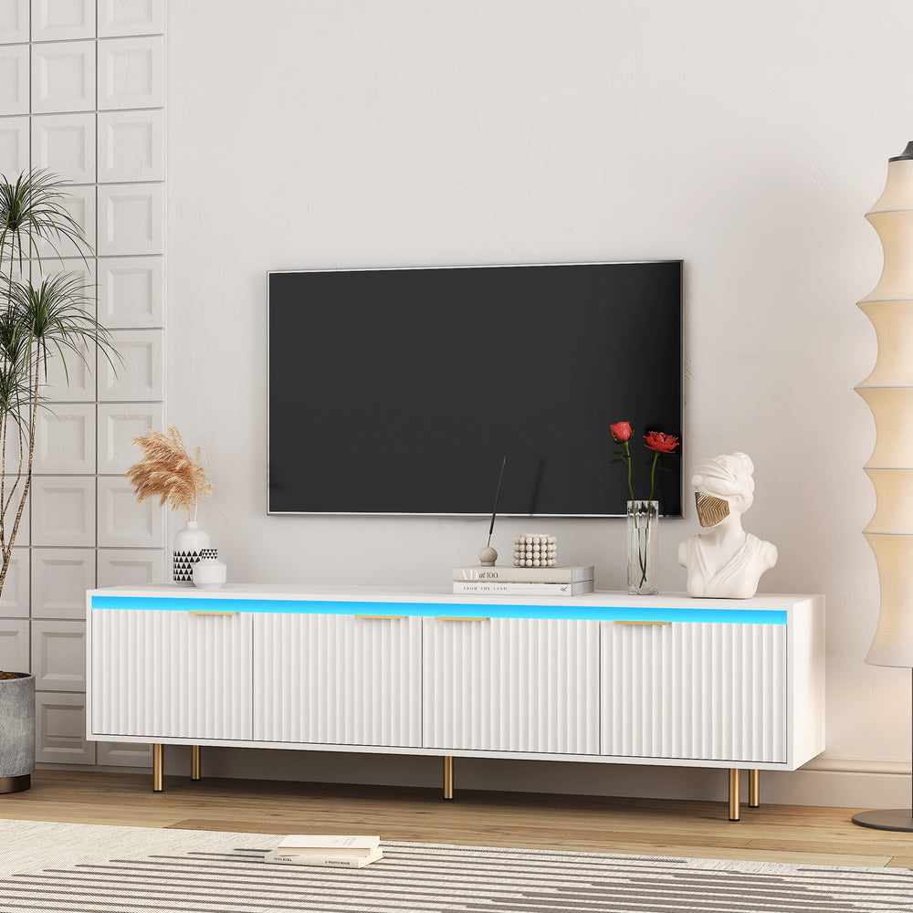 Chic Mid-Century LED TV Stand