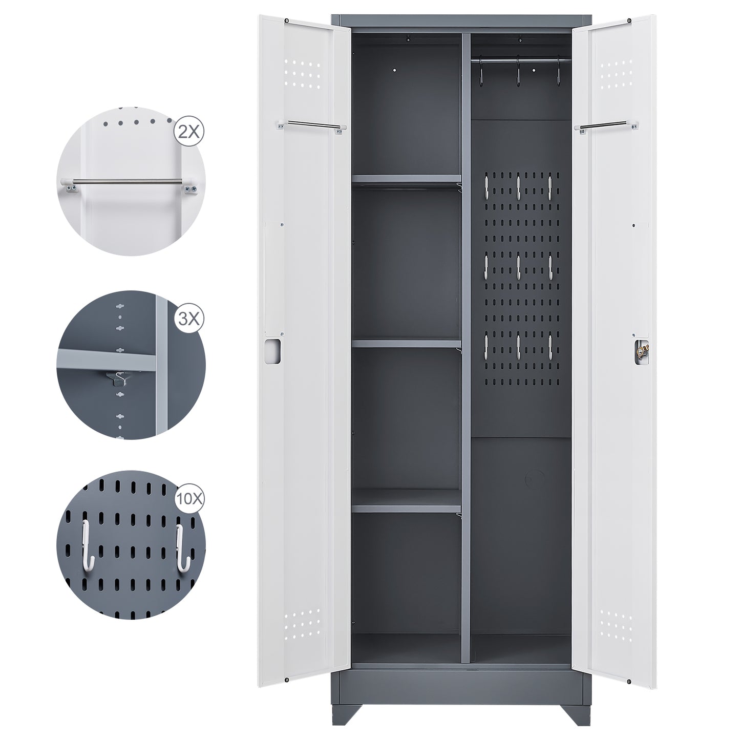 Versatile Tool & Cleaning Cabinet