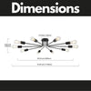 Stellar Black Sputnik Chandelier