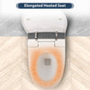 Smart Heated Toilet with Foot Flush and Night Light