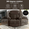Cozy Heated Massage Recliner Sofa with USB and Cup Holders