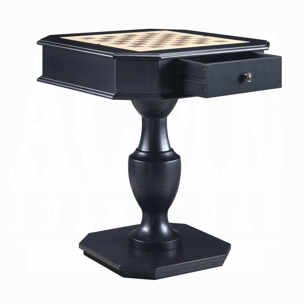 Game On: Stylish Black Two-Drawer Table