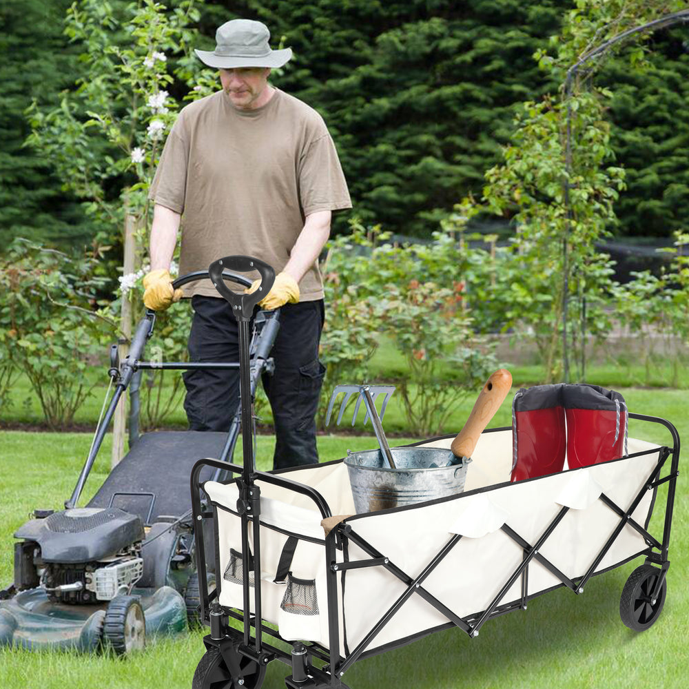 Ultimate Collapsible Garden Wagon - Heavy-Duty, Easy to Maneuver!