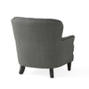 Chic Grey Armchair and Ottoman Set for Modern Comfort