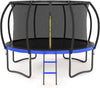 FunBounce Trampoline with Safety Net & Ladder - Black & Blue Edition