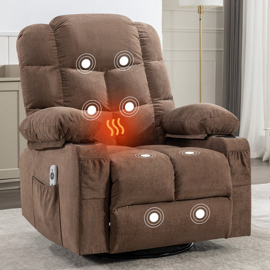 Cozy Heat & Massage Rocker Recliner