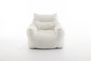 Cozy Ivory Teddy Bean Bag Chair