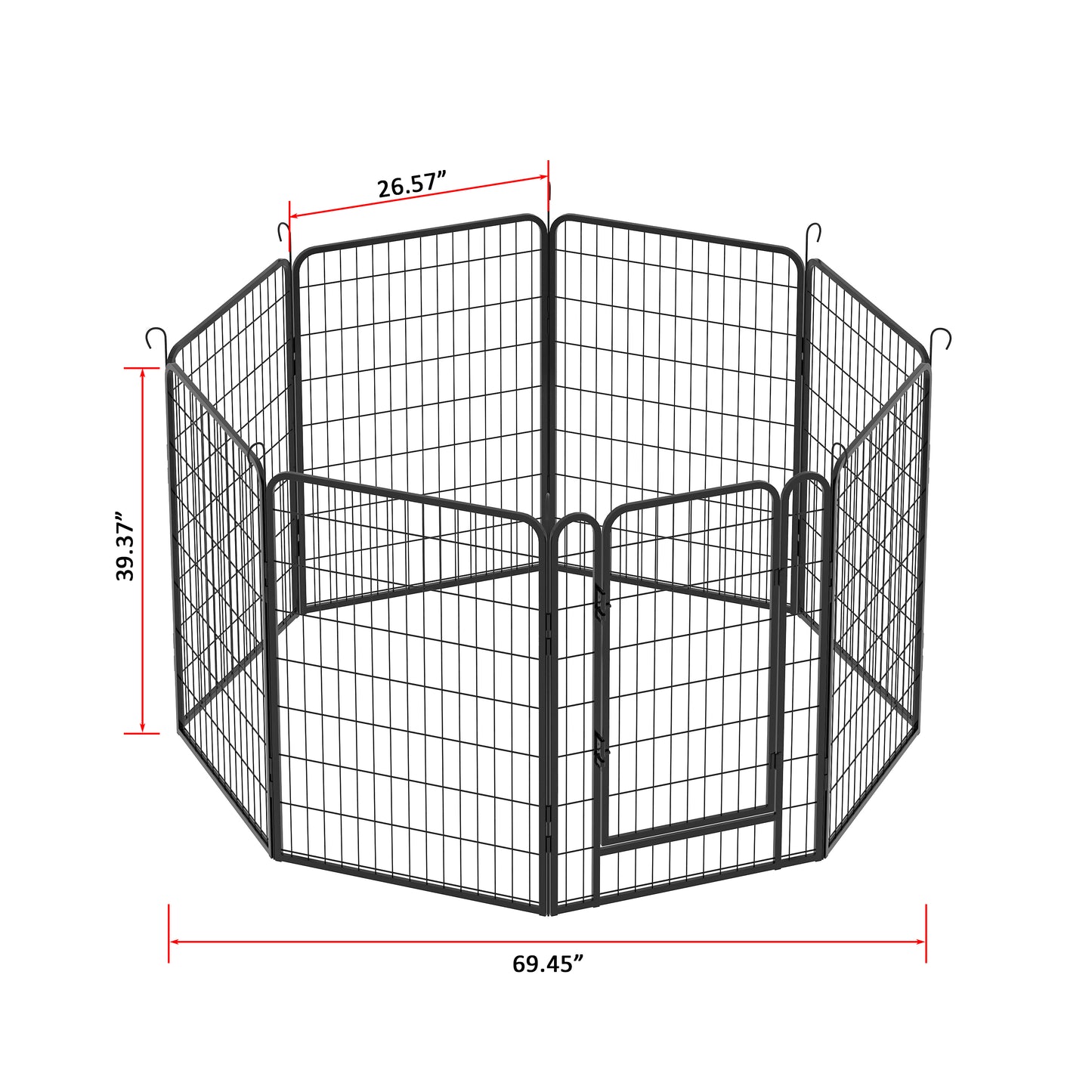 Sturdy Dog Playpen with Gate - Perfect for Indoor & Outdoor Fun!