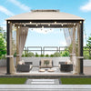 Cozy Retreat Gazebo with Bug Net & Sunshade