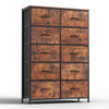 Storage Tower Bliss: SweetCrispy Fabric Dresser with Twelve Drawers