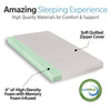 CozyCamp Memory Foam Mattress - Portable & Water-Resistant Comfort for Any Adventure!