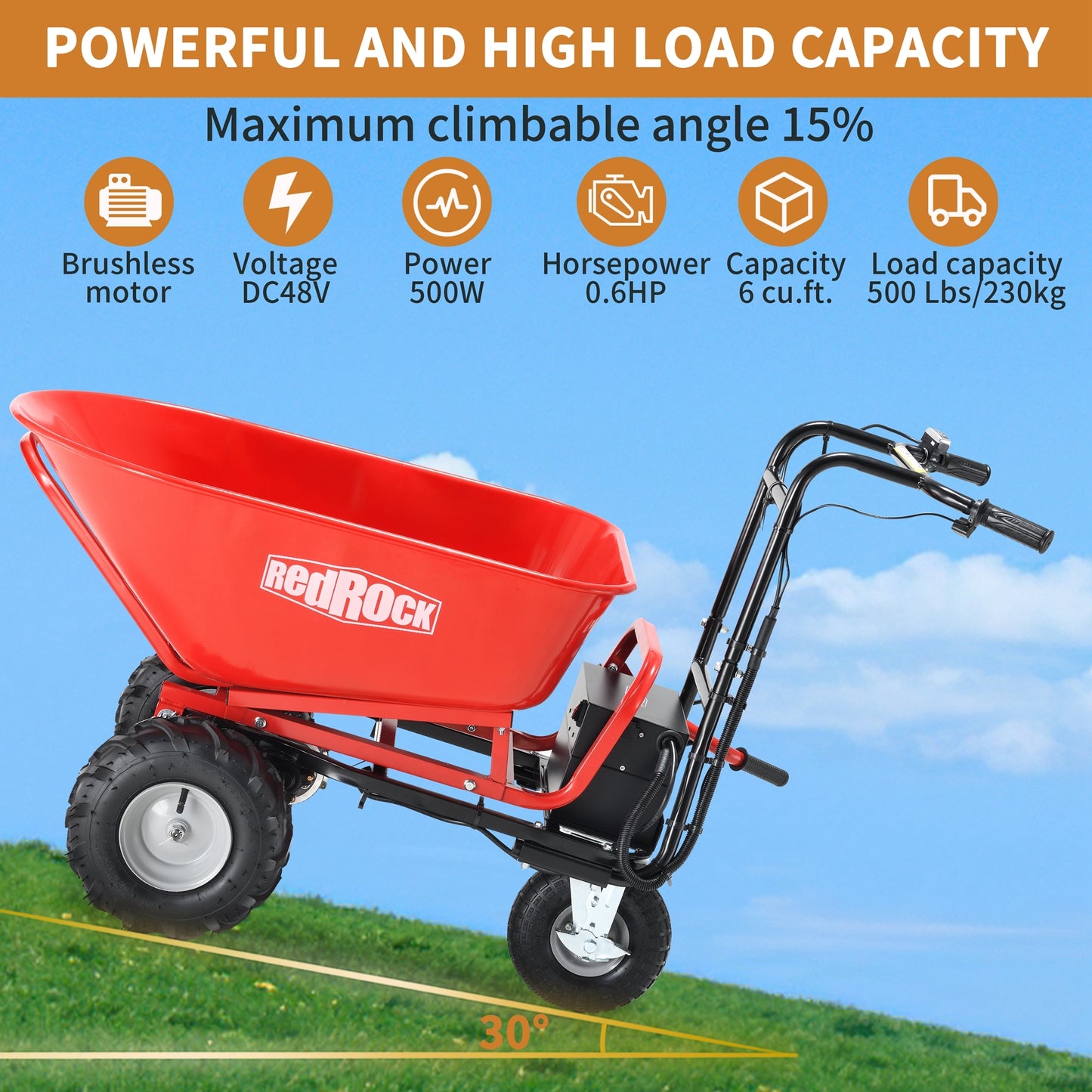 Electric Heavy-Duty Utility Cart