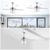 Dreamy LED Ceiling Fan with Remote – Rustic Charm Meets Modern Style!