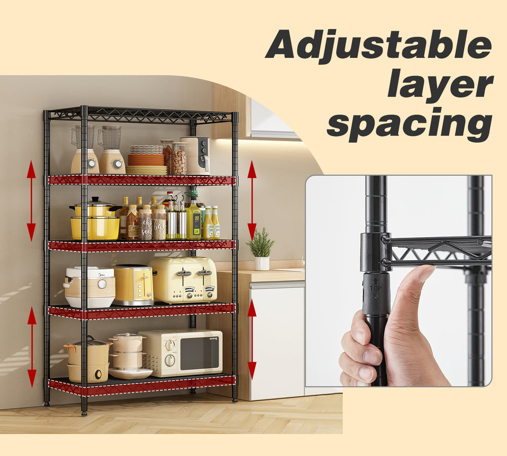 Versatile Metal Wire Storage Rack – Perfect for Every Room!