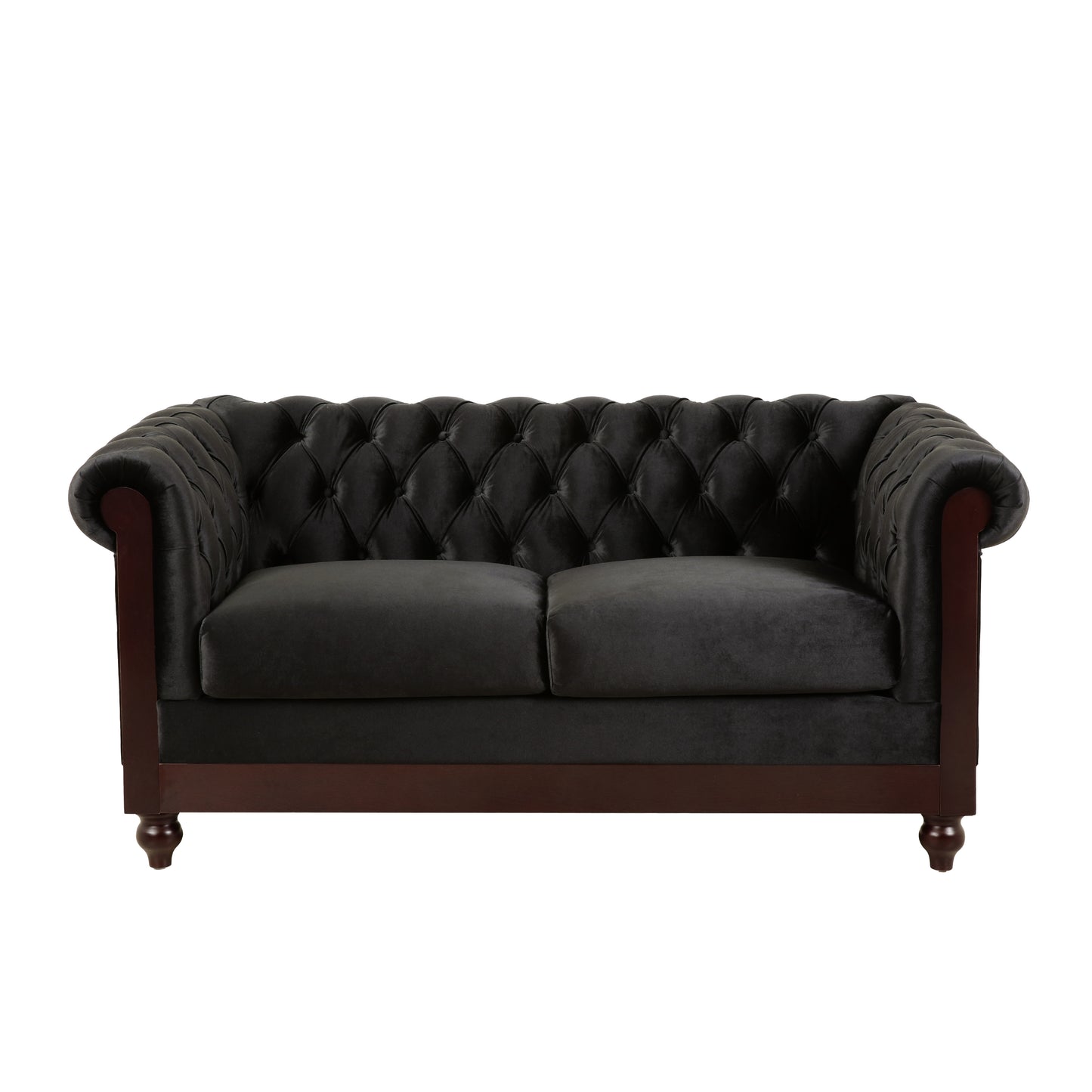 Chesterfield Velvet Loveseat – Elegant Comfort for Any Space