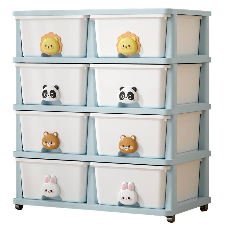 Versatile 4-Tier Rolling Storage Cubby