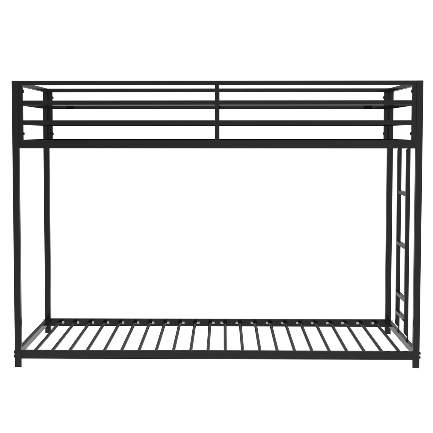 Sturdy Black Metal Bunk Bed – Perfect for Kids and Adults!