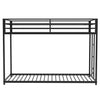 Sturdy Black Metal Bunk Bed – Perfect for Kids and Adults!