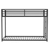 Sturdy Black Metal Bunk Bed – Perfect for Kids and Adults!