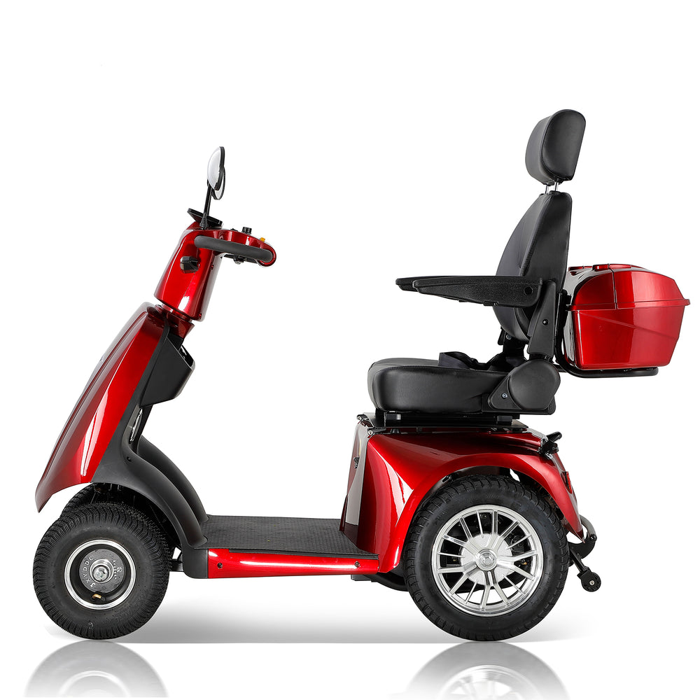 Swift Ride 4-Wheel Scooter for Adults & Seniors - Red