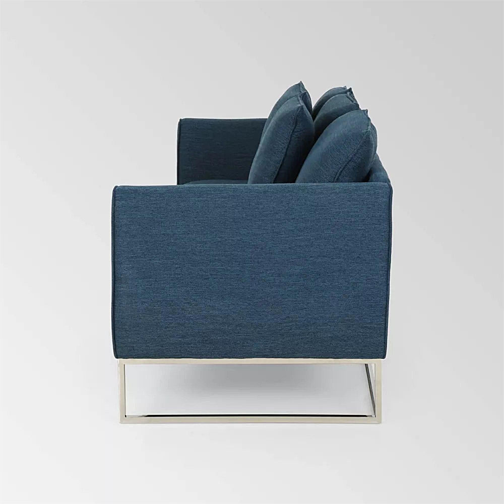 Navy Bliss Small Space Sofa