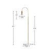 Sleek Marble Arch Floor Lamp