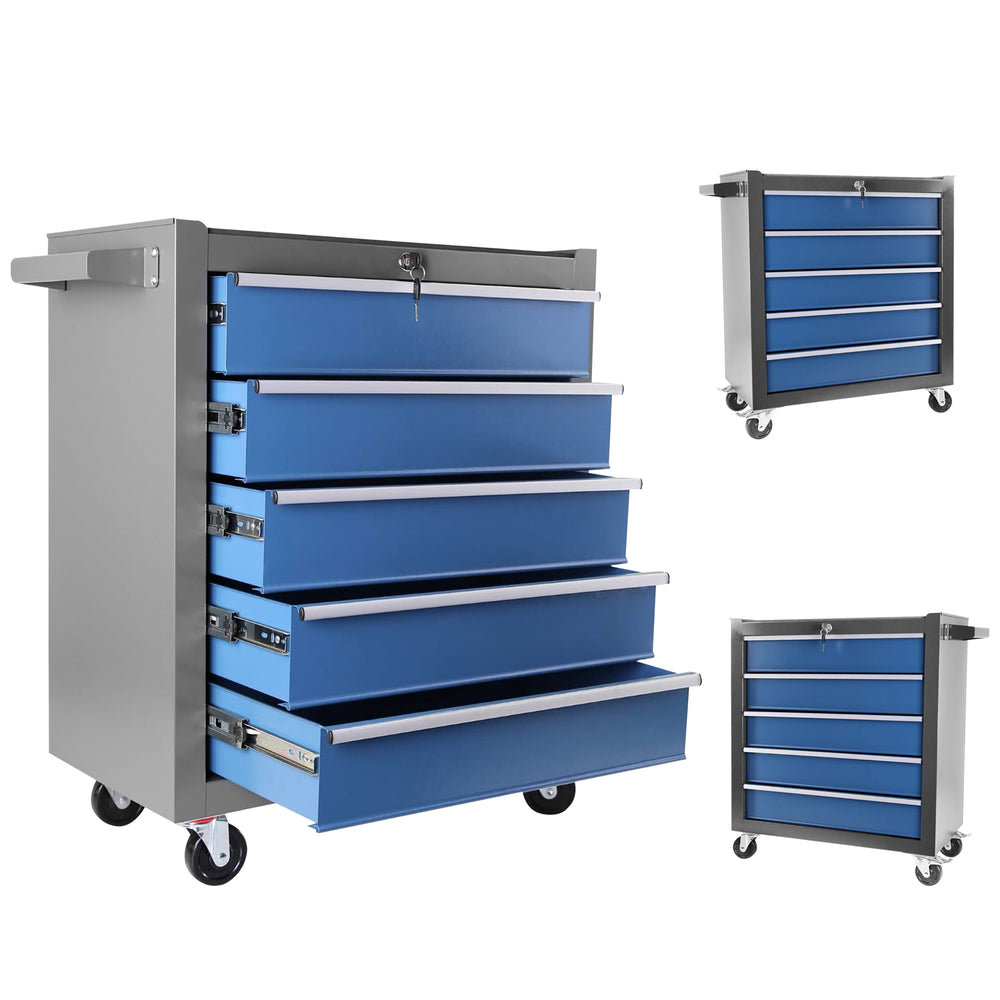 Rolling Tool Chest with Easy-Glide Drawers