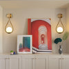 Gleaming Gold Opal Globe Wall Sconces