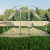 Spacious Galvanized Chicken Coop & Run