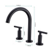 Elegant Arc Widespread Bathroom Faucet