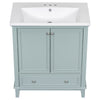 Chic Green Bathroom Vanity with Sink & Storage