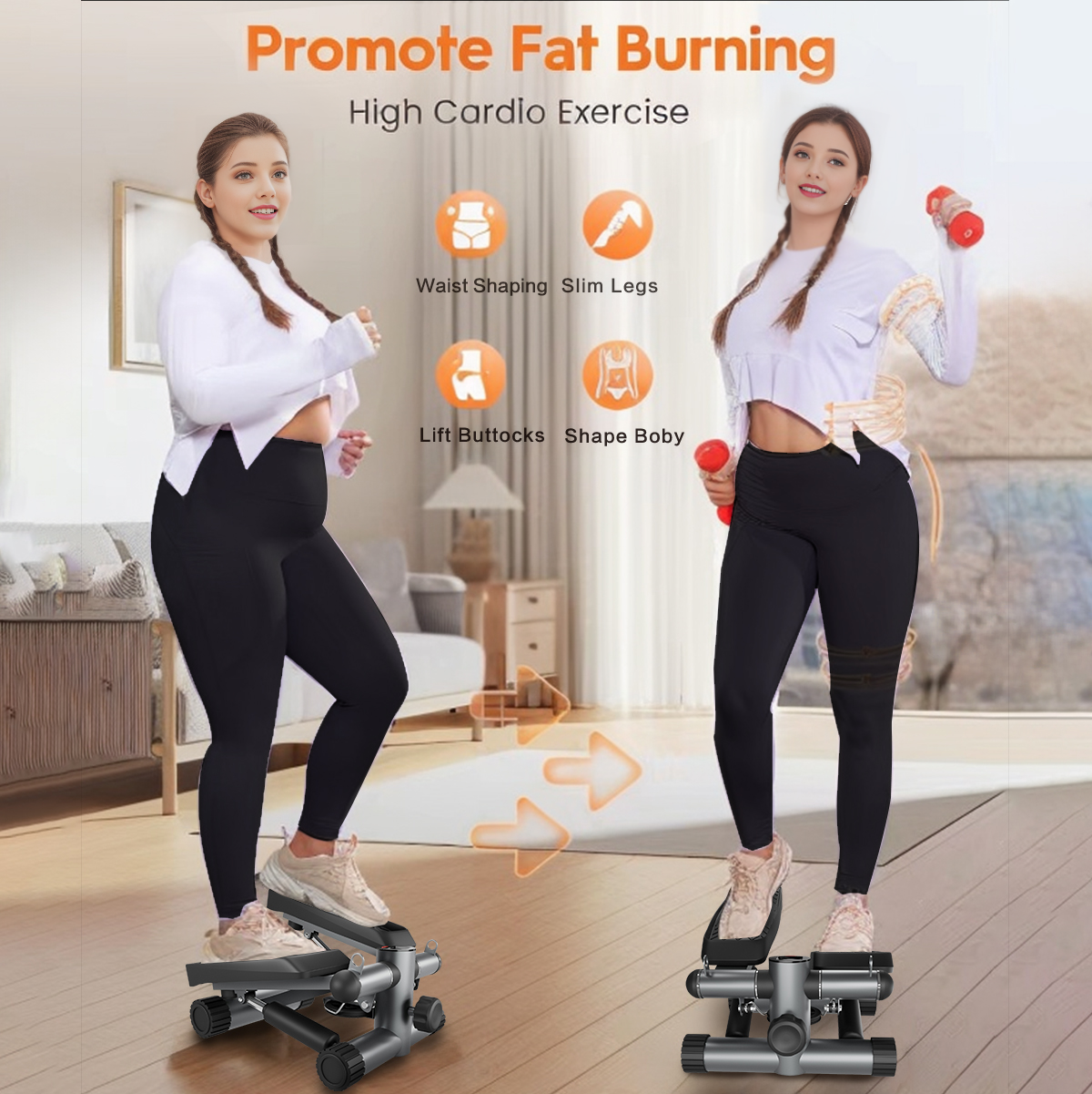 FitStepper Pro: Compact Cardio & Strength Trainer