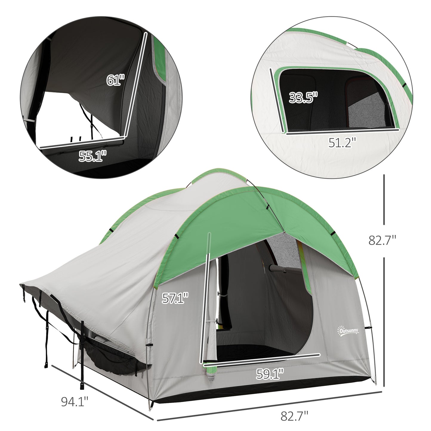 AdventurePro SUV Camping Tent - Spacious & Waterproof for Outdoor Fun