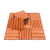 Kaia Rustic Wood Interlocking Deck Tiles