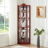 Charming Light-Up Corner Curio Cabinet