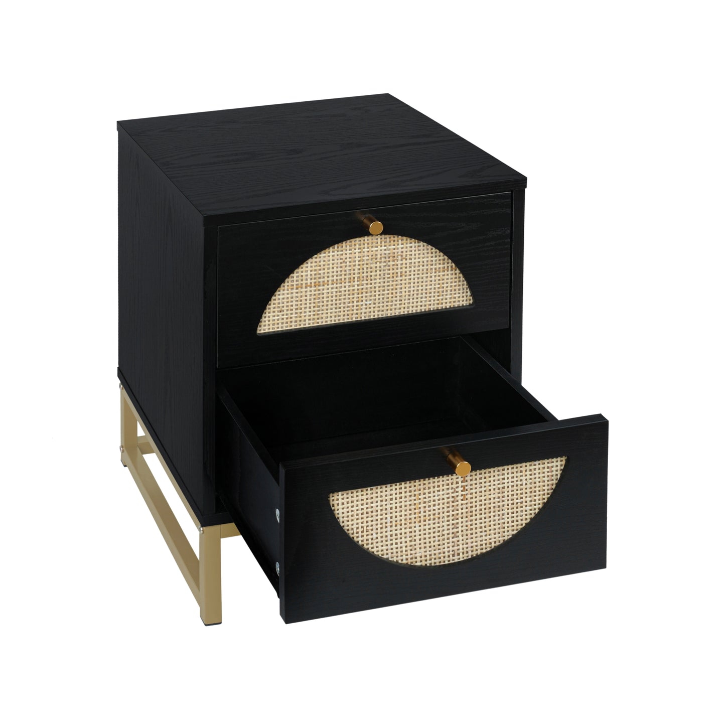 Chic Dual-Drawer Nightstand & Display Table