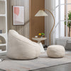 Cozy Foam Bean Bag Sofa with Footrest