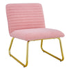 Chic Pink Plush Lounge Chair