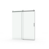 Sleek Soft-Close Frameless Shower Door in Brushed Nickel