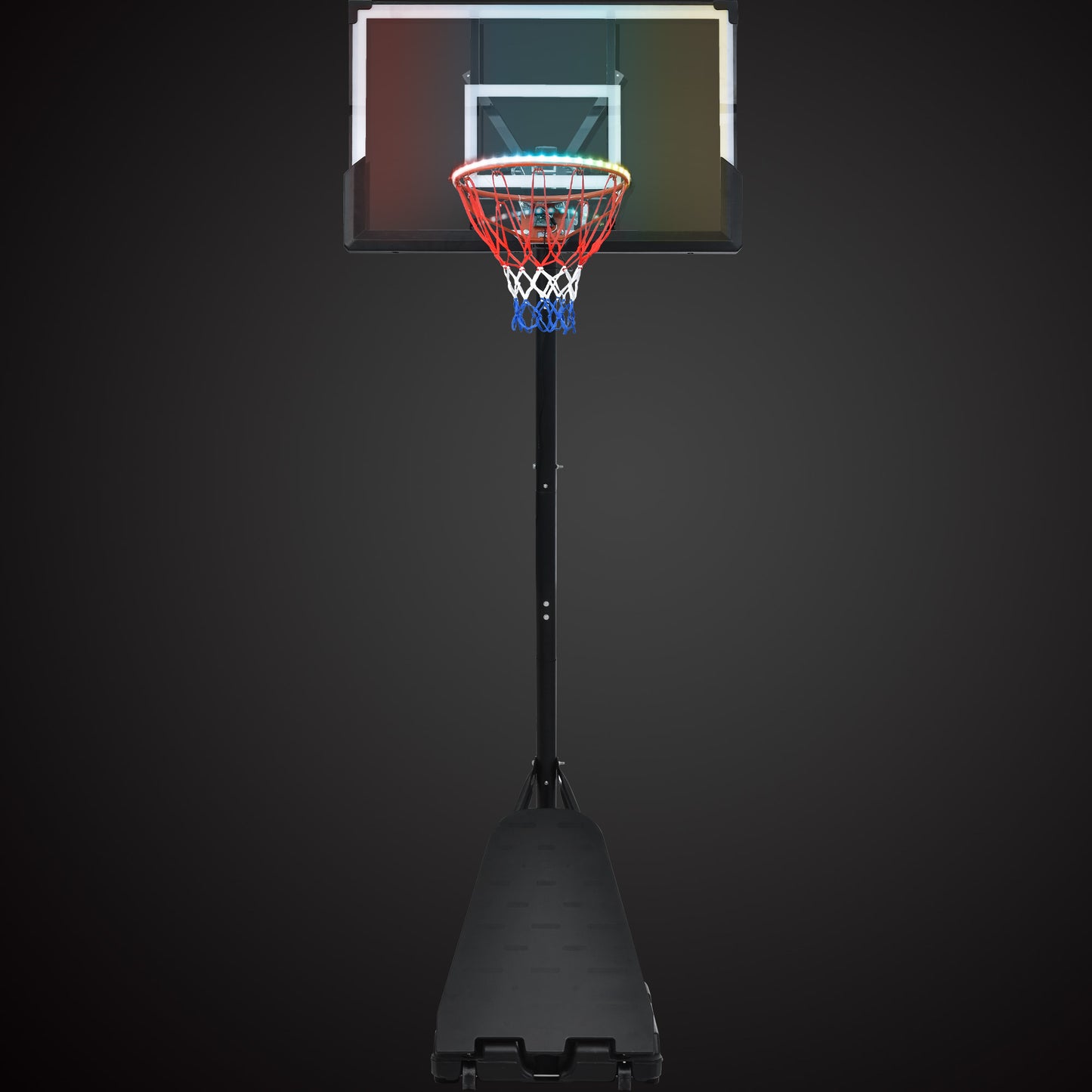 GlowHoops: Adjustable Portable Basketball System for Day and Night Fun