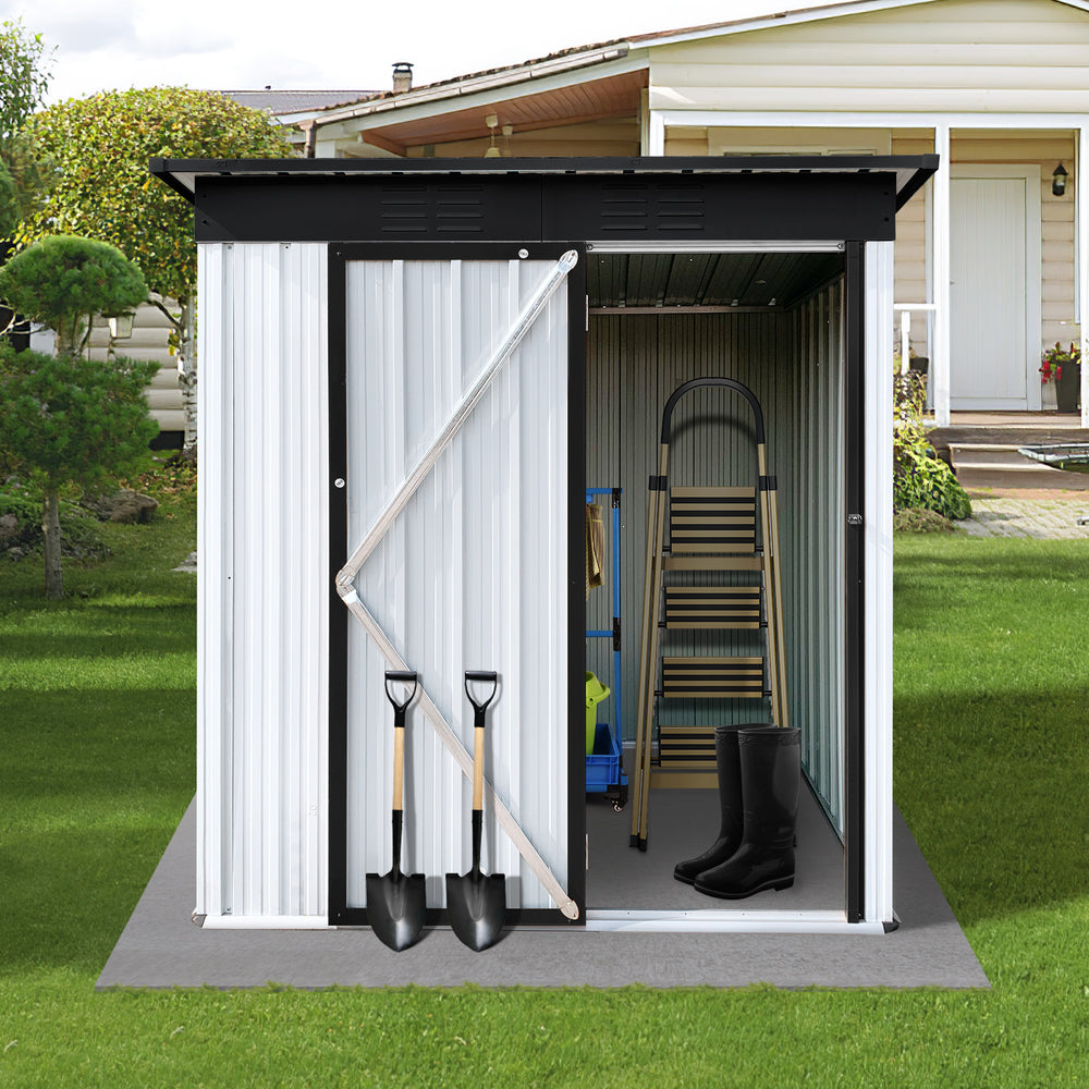 Chic Metal Garden Shed for Stylish Outdoor Storage