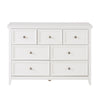 Chic White 7-Drawer Dresser