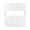 Charming White Kitchen Storage Hutch