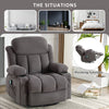 Cozy Heated Massage Recliner with USB and Cup Holders - Grey