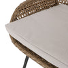 Cozy Wicker Barstools with Cushions - Set of 2