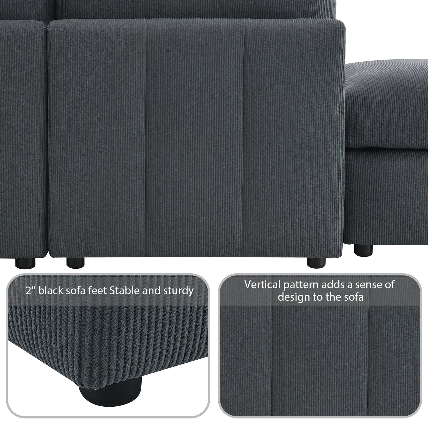 Versatile Modern Sectional Sofa Set